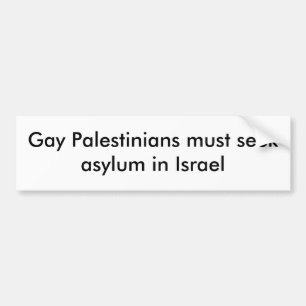 Adesivo Para Carro Os palestinos alegres devem procurar o asilo em