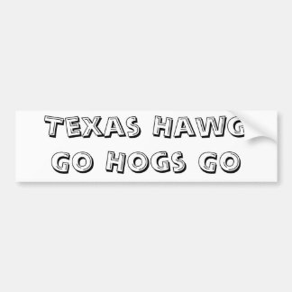 Adesivo Para Carro Os porcos de Texas HawgGo VÃO