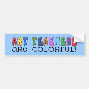 Adesivo Para Carro Os professores de arte são coloridos