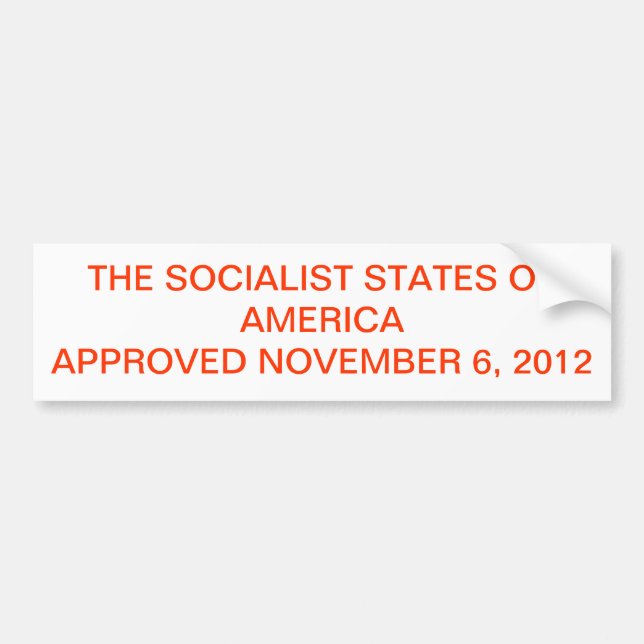 ADESIVO PARA CARRO OS RESULTADOS 2012 DE ELEIÇÃO COMO CONSERVADORES (Frente)