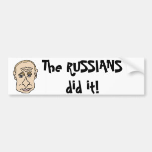 Adesivo Para Carro Os russos fizeram-no desenhos animados de Putin