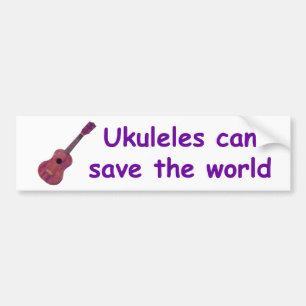 Adesivo Para Carro Os Ukuleles podem salvar o mundo