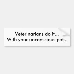 Adesivo Para Carro Os veterinários fazem-no… com seus animais de