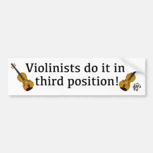 Adesivo Para Carro Os violinistas fazem-no no terceiro jogador do