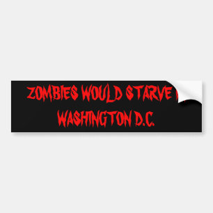 Adesivo Para Carro Os zombis não comerão políticos