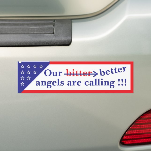 Adesivo Para Carro Our Better Angels Bumper Sticker (No carro)