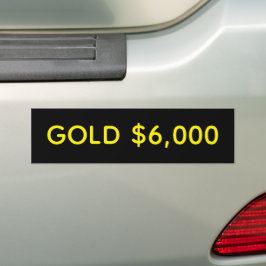 Adesivo Para Carro Ouro Celebração de Mercado de $6.000