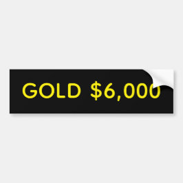 Adesivo Para Carro Ouro Celebração de Mercado de $6.000