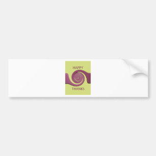 Adesivo Para Carro Ouro de Ação de Graças Feliz design.png