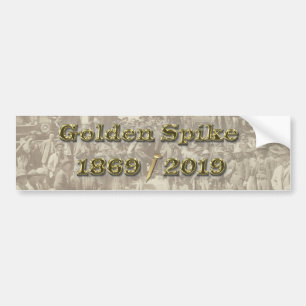Adesivo Para Carro Ouro Spike Sesquincent Transcontinental Railroad