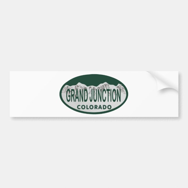 Adesivo Para Carro Oval da licença de Grand Junction (Frente)