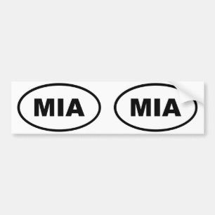 Adesivo Para Carro Oval de MIA de Miami