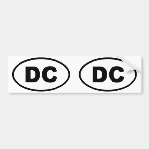Adesivo Para Carro Oval do distrito de Columbia do Washington DC