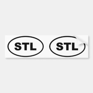 Adesivo Para Carro Oval do Saint Louis de STL