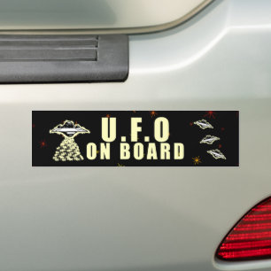 Adesivo Para Carro OVNI a Bordo