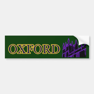 Adesivo Para Carro Oxford Inglaterra 1986 espirais de construção roxa