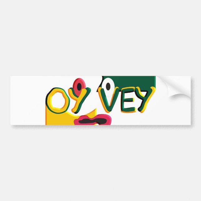 Adesivo Para Carro Oy Vey (Frente)