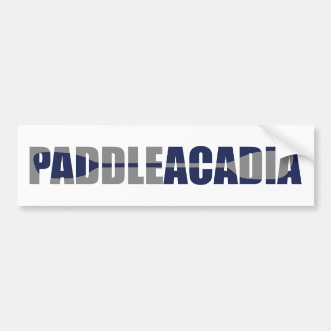 Adesivo Para Carro Paddle Acadia National Park Kayaking Maine (Frente)