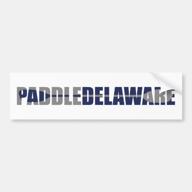 Adesivo Para Carro Paddle Delaware Kayaking (Frente)