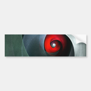 Adesivo Para Carro Padrão de Arte Moderna Abstrato de Roteiro Vermelh