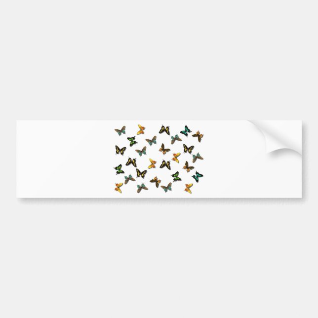 Adesivo Para Carro Padrão de Borboletas (Frente)