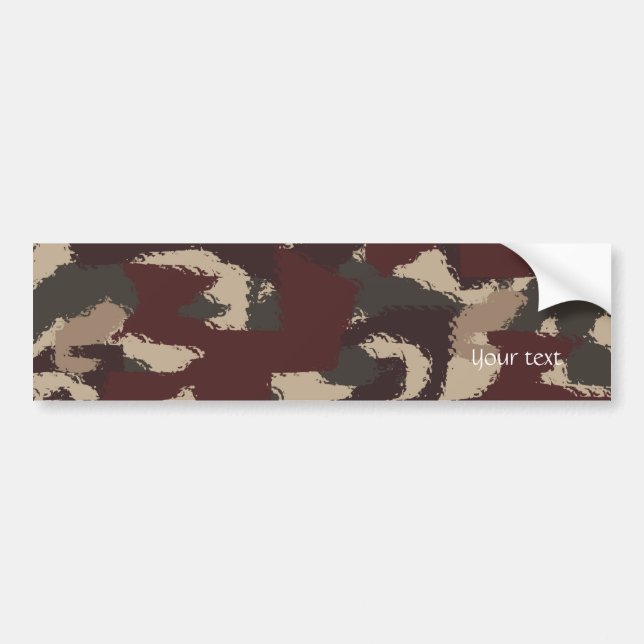 Adesivo Para Carro Padrão de Camuflagem Militar abstrato (Frente)
