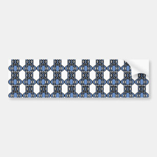 Adesivo Para Carro Padrão de escaravelho Abstrato Azul do Mod Retro