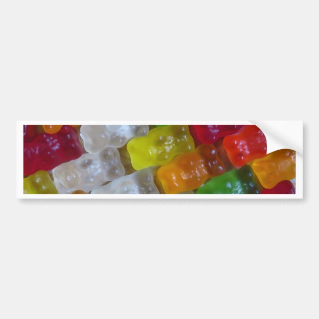 Adesivo Para Carro Padrão do Urso Gummy (Frente)