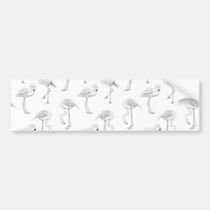 Adesivo Para Carro Padrão Flamingo