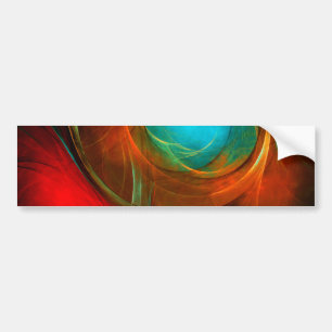 Adesivo Para Carro Padrão Legal de Abstrato de Arte Fina Azul Moderna
