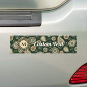 Adesivo Para Carro Padrão Paisley de Cipreste