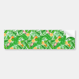 Adesivo Para Carro Padrão tropical, beija-flores II