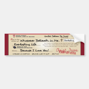 Adesivo Para Carro Pago completamente salvar pelo cristão da