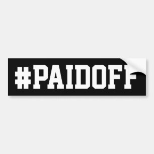 Adesivo Para Carro Pago fora do autocolante no vidro traseiro: