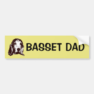 Adesivo Para Carro Pai Basset