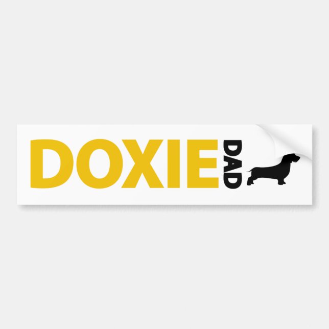 Adesivo Para Carro Pai do Dachshund (Wirehaired) (Frente)
