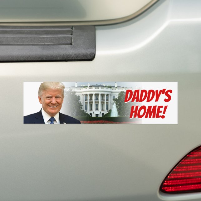 Adesivo Para Carro Pai do presidente Donald Trump 2024 Win (No carro)