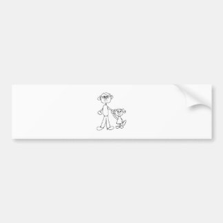 Adesivo Para Carro Pai e filha