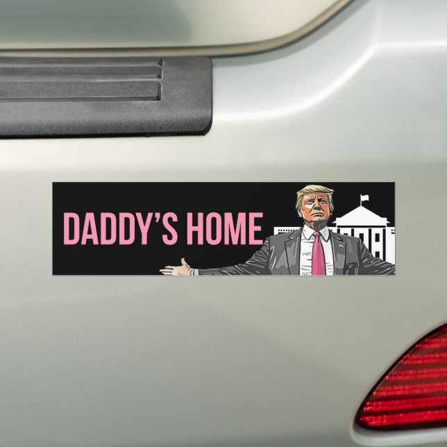 Adesivo Para Carro Pai Home Presidente Trump (No carro)