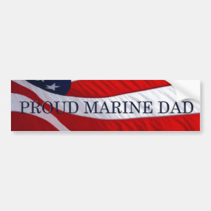 Adesivo Para Carro Pai Marinho - Vinheta de Bandeira Americana