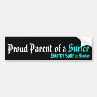 Pai orgulhoso de um surfista