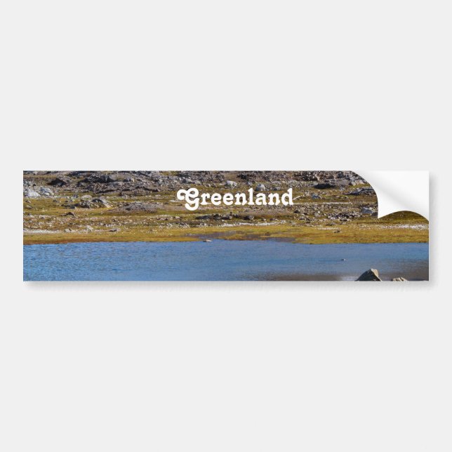 Adesivo Para Carro Paisagem de Greenland (Frente)