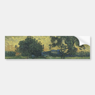 Adesivo Para Carro Paisagem de Van Gogh ao Crepúsculo