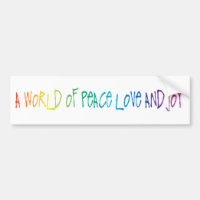 Palavras de paz, amor e alegria