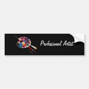 ADESIVO PARA CARRO PALETA DE COR DO ARTISTA E CRAÇAS A PRETO