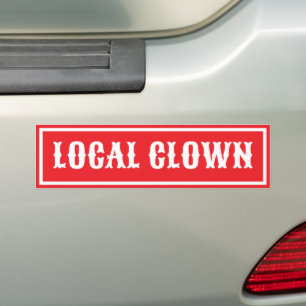Adesivo Para Carro Palhaço Local Engraçado Estética Circense Excêntri