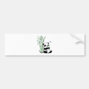 Adesivo Para Carro Panda que come o bambu