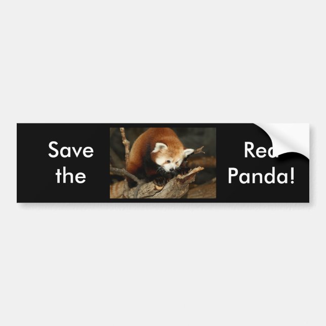Adesivo Para Carro Panda vermelha (Frente)