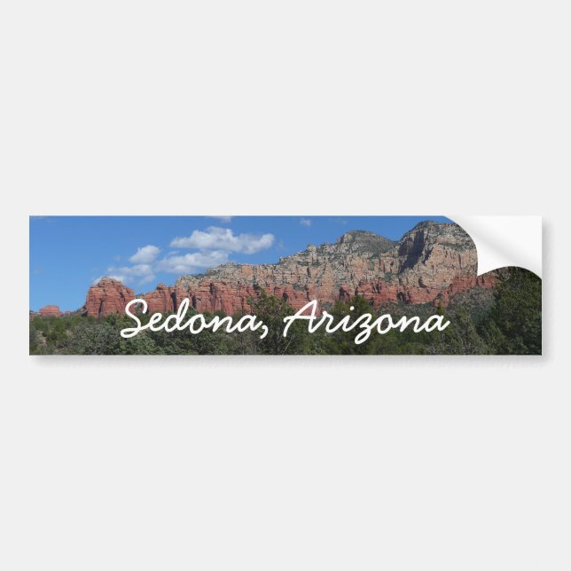 Adesivo Para Carro Panorama das Rochas Vermelhas na Arizona de Sedona (Frente)