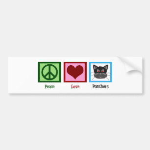 Adesivo Para Carro Panteras do amor da paz
